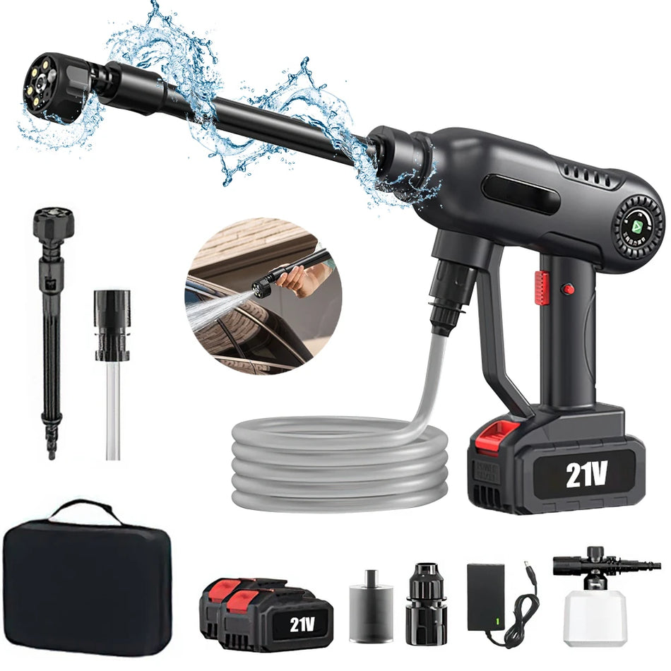 Pistola de Lavagem de Carro de Alta Pressão Sem Escovas de 30Bar com 3 Velocidades