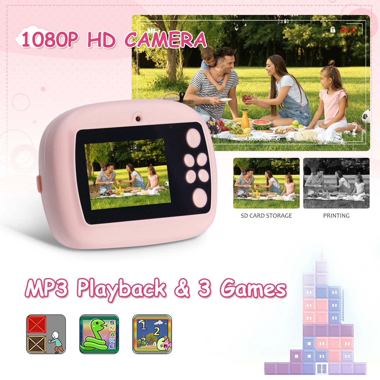 57mm Children's Mini Thermal Print Camera &ndash; Instant Prints