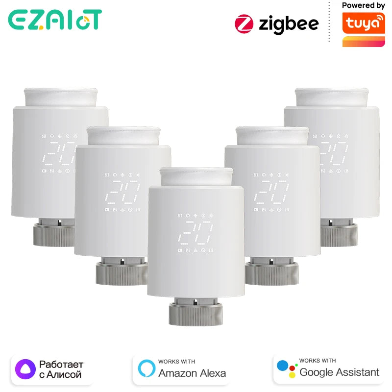 EZAIOT Tuya ZigBee Smart TRV &ndash; Precise Temperature Control