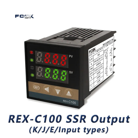 REX-C100 PID Temperature Controller &ndash; Accurate 400 Degree Control C100 SSR Output / 100-240V / CHINA
