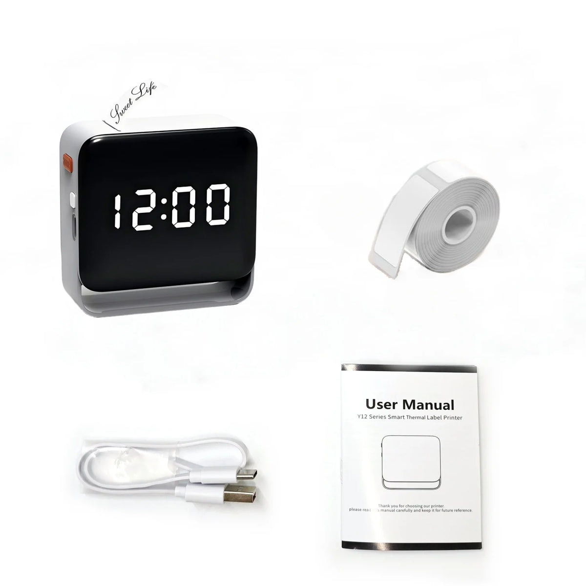 Label Maker With Paper Roll For Storage &ndash; UltraSlim Display  1roll