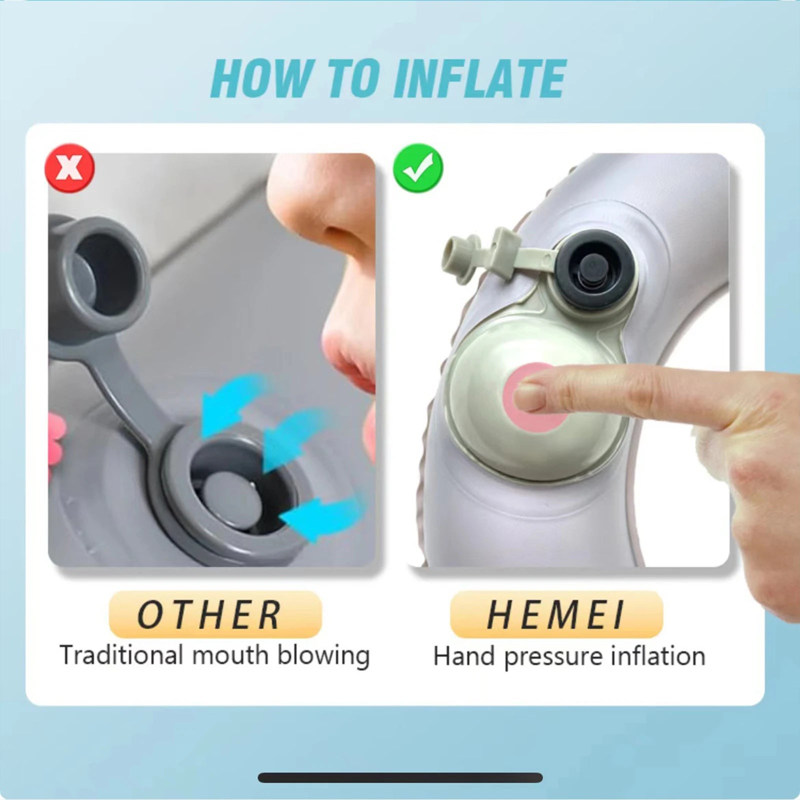 PVC Inflatable Toilet Seat Cushion - Travel Comfort Plus