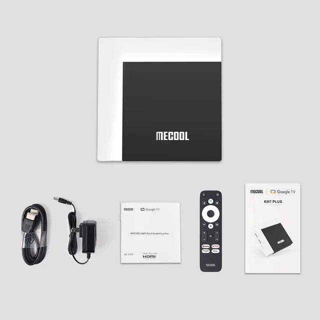 MECOOL KM7 PLUS &ndash; 4K HDR Android TV Box with Google TV black / US Plug