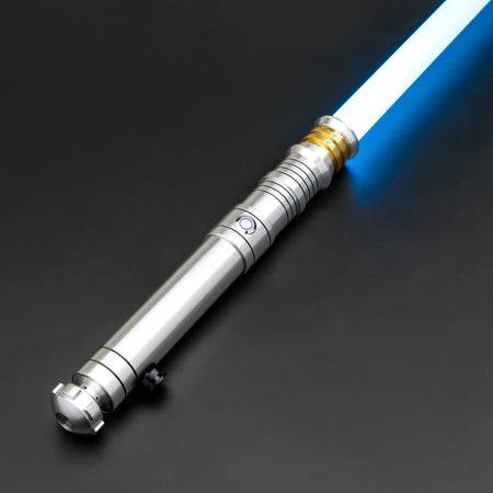 X-TREXSABER RGB Lightsaber with 12 Colours &amp; Smooth Swing Combat Features E11B-Silver / CHINA / Premium Baselit
