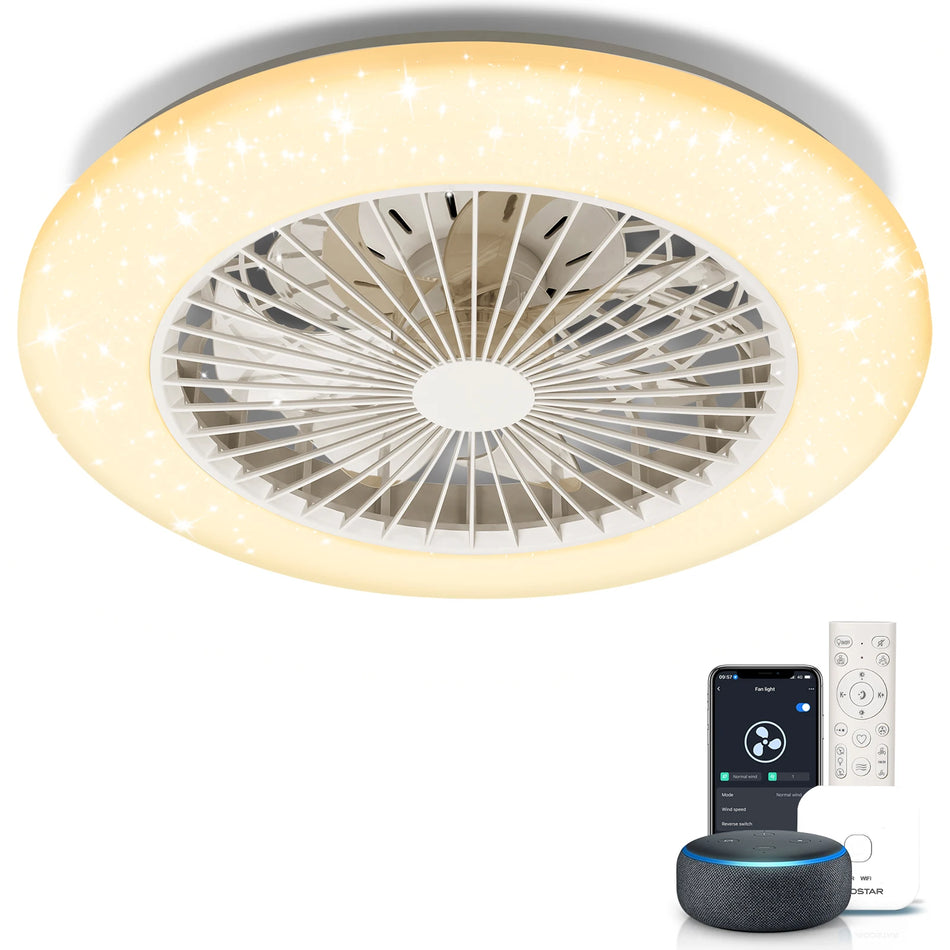 Aigostar Alexa Ceiling Fan &ndash; Alexa Compatible 6 Speeds