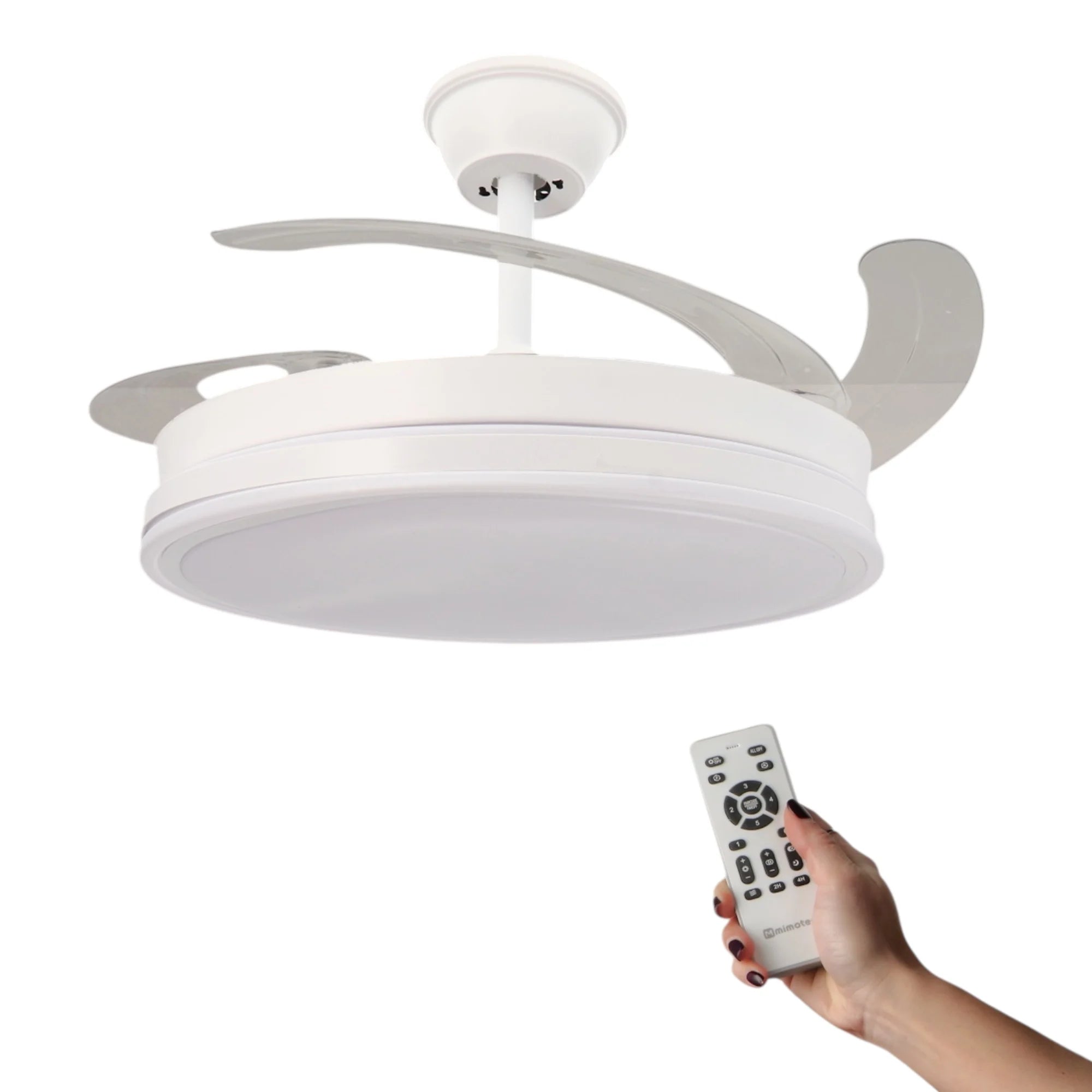 Fan-001 6990 D7 &ndash; Ultra Quiet DC Motor With Remote Memory Fan-Light-F7731