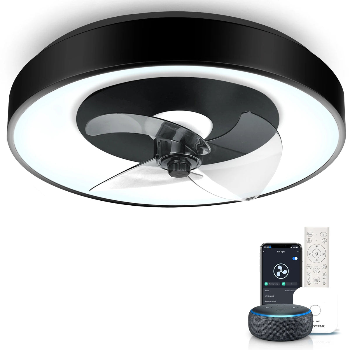 Aigostar Alexa Ceiling Fan &ndash; Alexa Compatible 6 Speeds