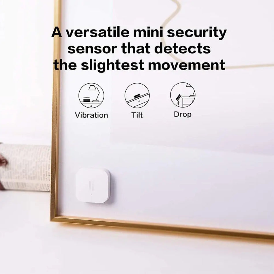 Detector de vibrații fără fir Zigbee pentru sticlă pentru securitate în smart home