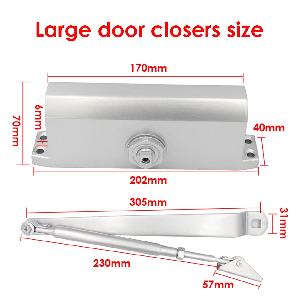 HBM/L Hydraulic Door Closer &ndash; Adjustable Closing Speed