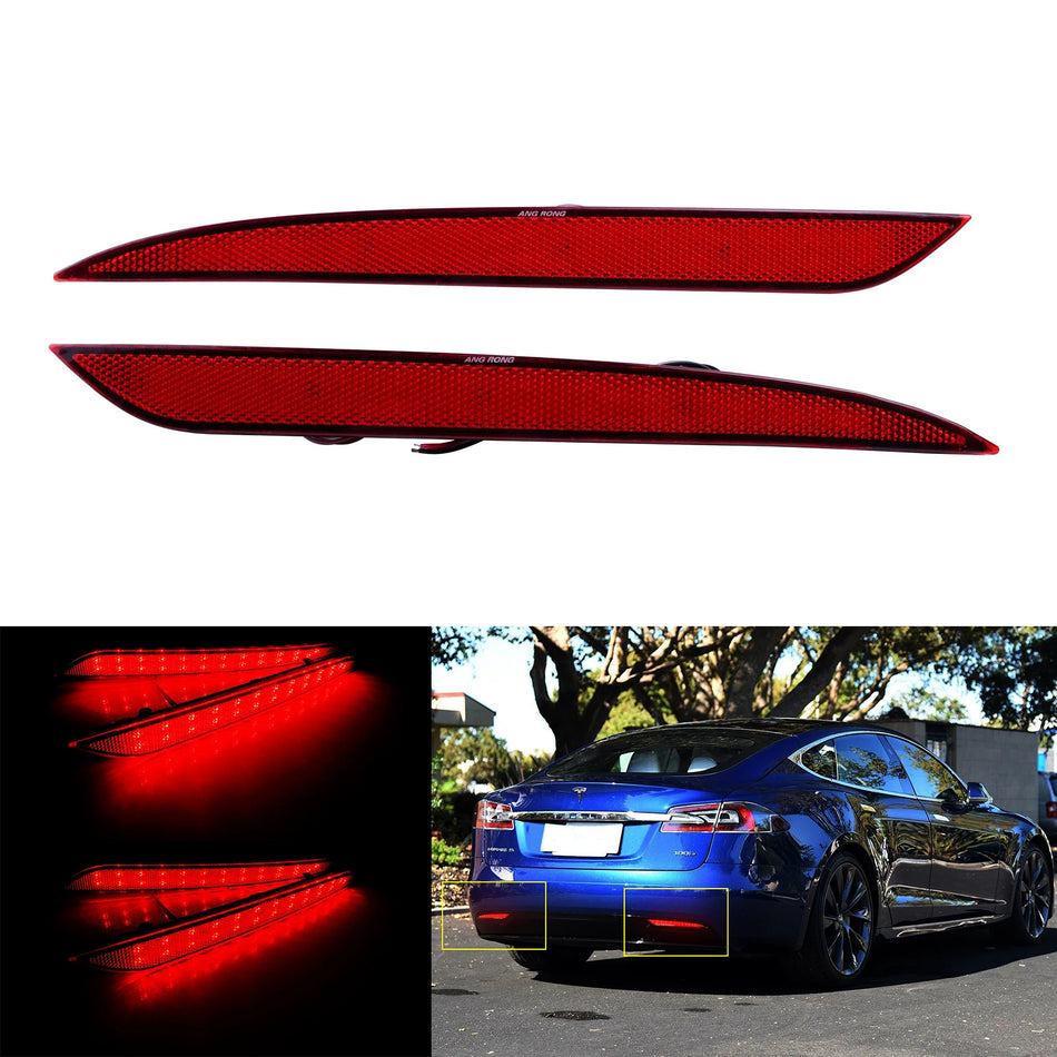 LED Tail Brake Stop Light With Red Lens For Tesla Model S 2012-Up