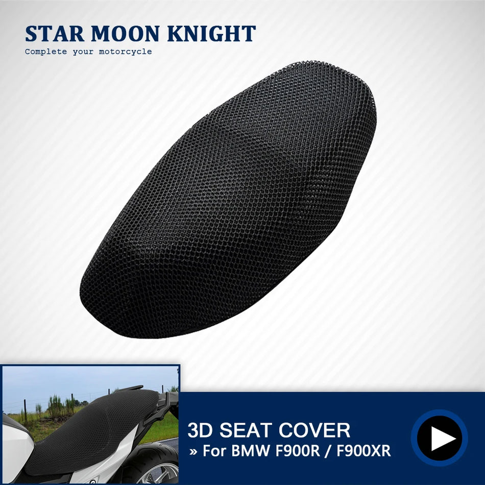Tampa traseira do assento BMW F900R F900XR com rede 3D impermeável e capa à prova de sol para 2020 2021