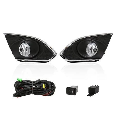 Led DRL Daytime Running Light Fog Lamp Assembly For Chevrolet Chevy Spark 2013 2014 2015 With Wires Harness Switch by InterCyprus Trading Ltd