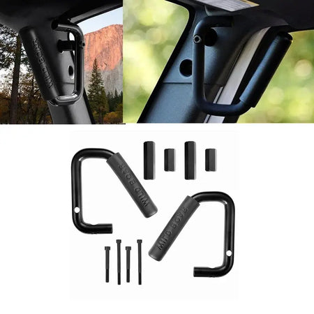 For Jeep JK Parts Aluminium Alloy Car Interior Armrest 2/4 Doors Front & Rear Grab Handle For Jeep Wrangler 2007 Up Car Styling by InterCyprus Trading Ltd