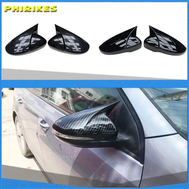 Side Mirror Cover Caps for VW Jetta MK6 Passat B7 Beetle CC EOS by InterCyprus Trading Ltd