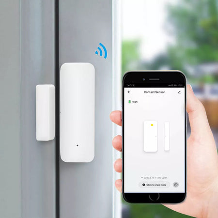 Tuya Smart WiFi Door Sensor Door Open/Closed Detectors App Notification Alert Security Alarm Support Alexa Google Home