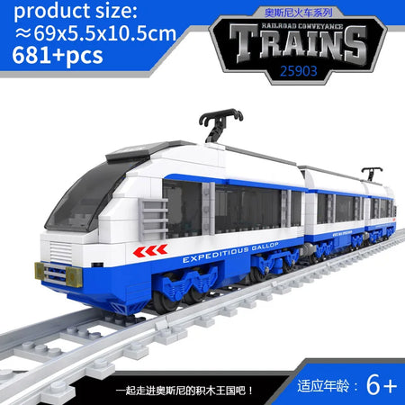 City Train Set Steam Vehicle Cargo Rail &ndash; Lego Compatible