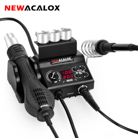 NEWACALOX 882D &ndash; Sleep Function Soldering Station 2-In-1