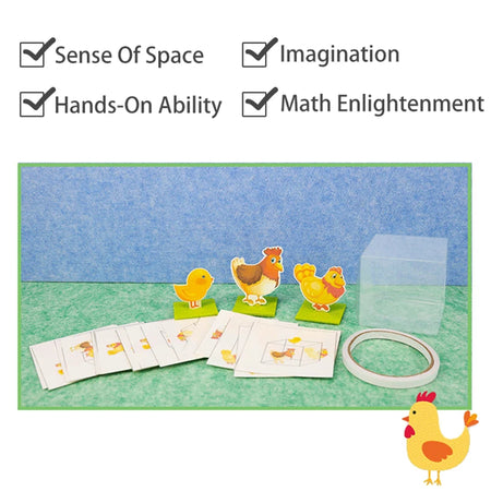 Toddler Montessori Math Toy Animal Matching &ndash; Logic Skill