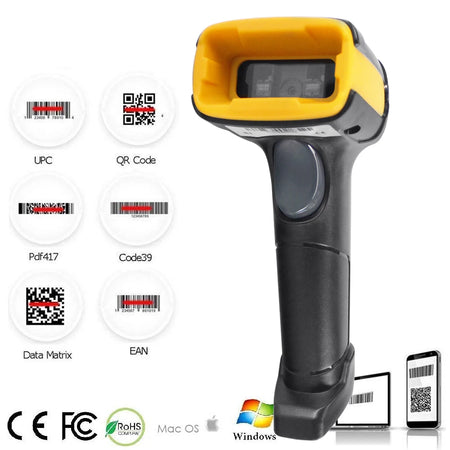 HZTZ Wireless 2D Barcode Scanner H1 H1W &ndash; Long Range