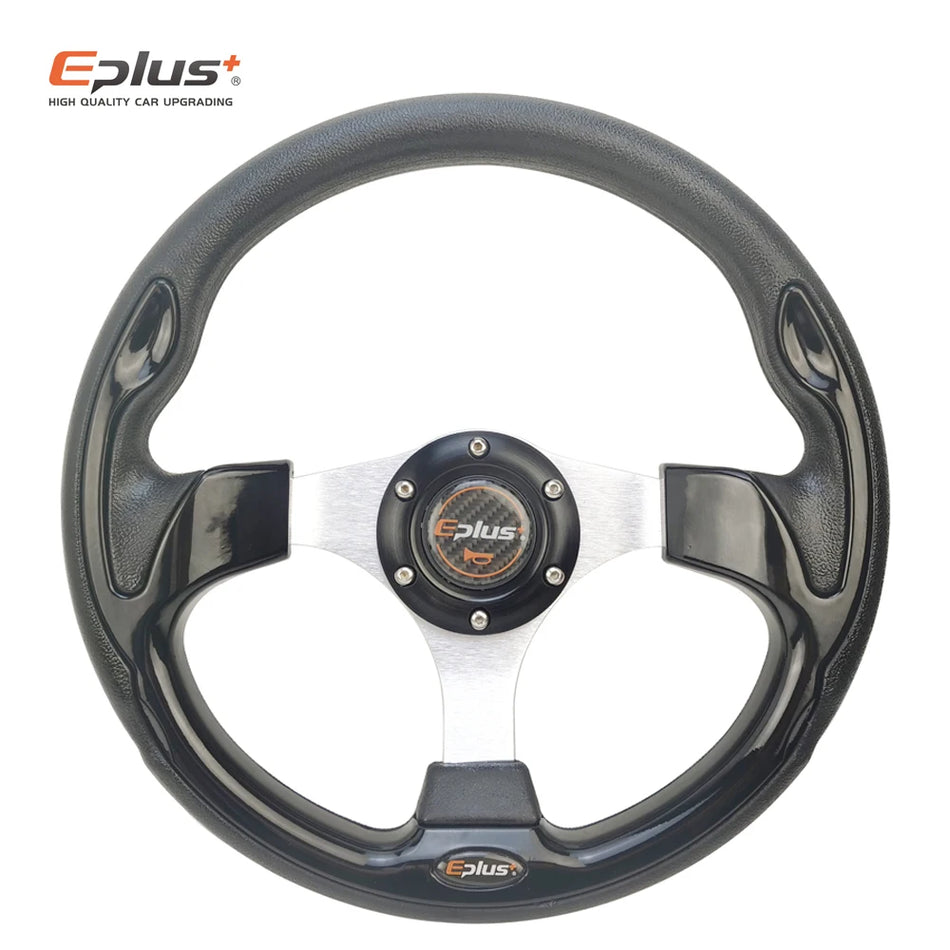 Eplus FXP003 Universal Racing Steering Wheel, 13 Inch Aluminum PU, 4 Color