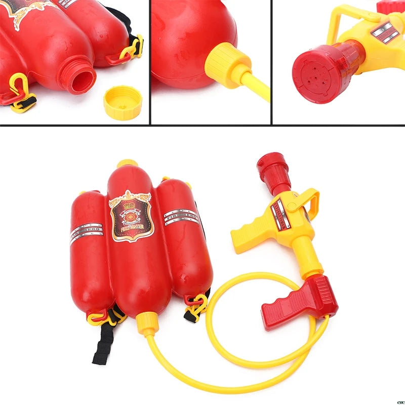Large Capacity Water Gun Fireman Backpack &ndash; Easy Pull Soaker