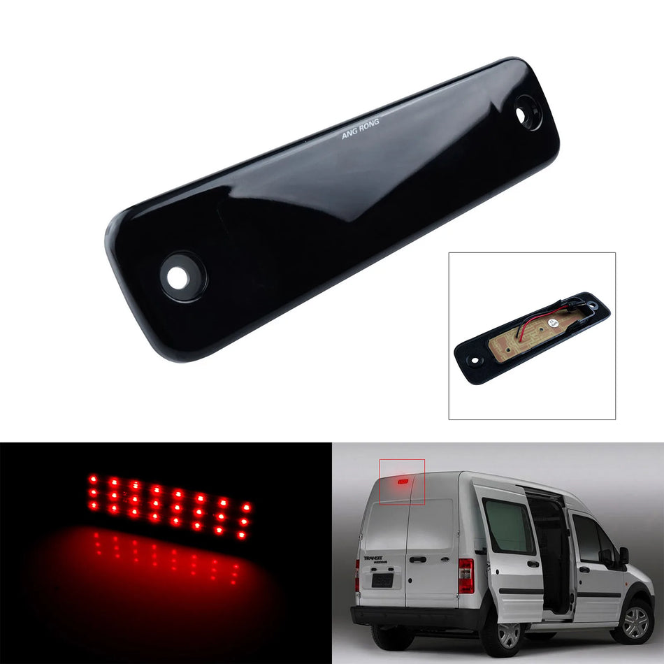 LED trečiasis stabdžių žibintas Ford Transit MK7 2006-2014, tiesioginis rinkos pakeitimas, juodas dūminis objektyvas