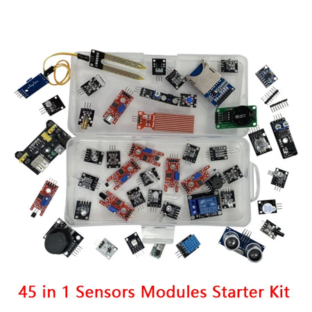 45 in 1 Sensors Modules Starter Kit &ndash; Comprehensive Arduino Toolset 45 in 1 kit box