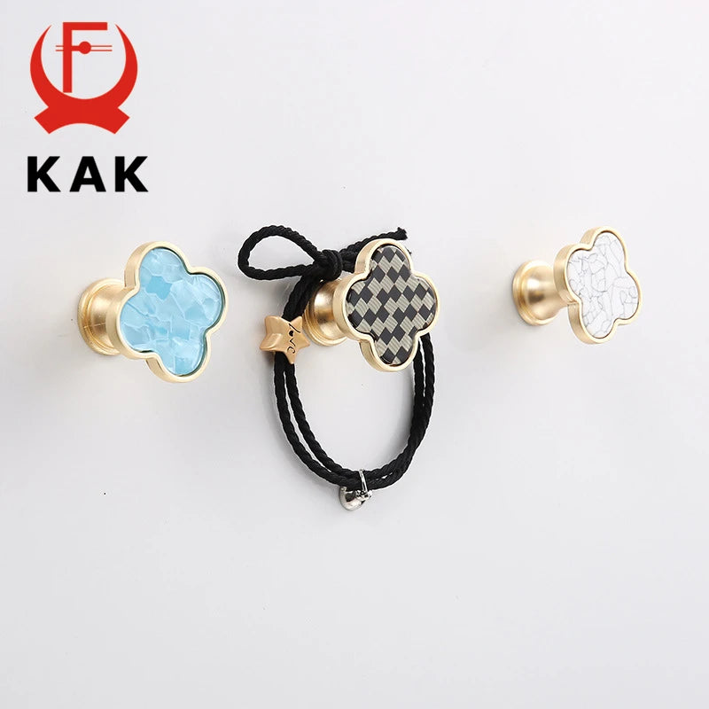 Набор золотых ручек и knobs KAK Lucky Clover