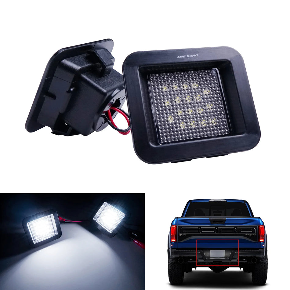 Lampy tablicy rejestracyjnej 2 szt. białe LED do Forda F-150 Raptor 2015 i nowszych