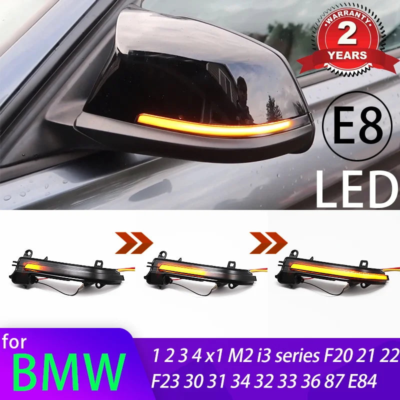 Luces de Señal de Giro LED Secuenciales Dinámicas Para BMW F20 F30 F34 F36 E84