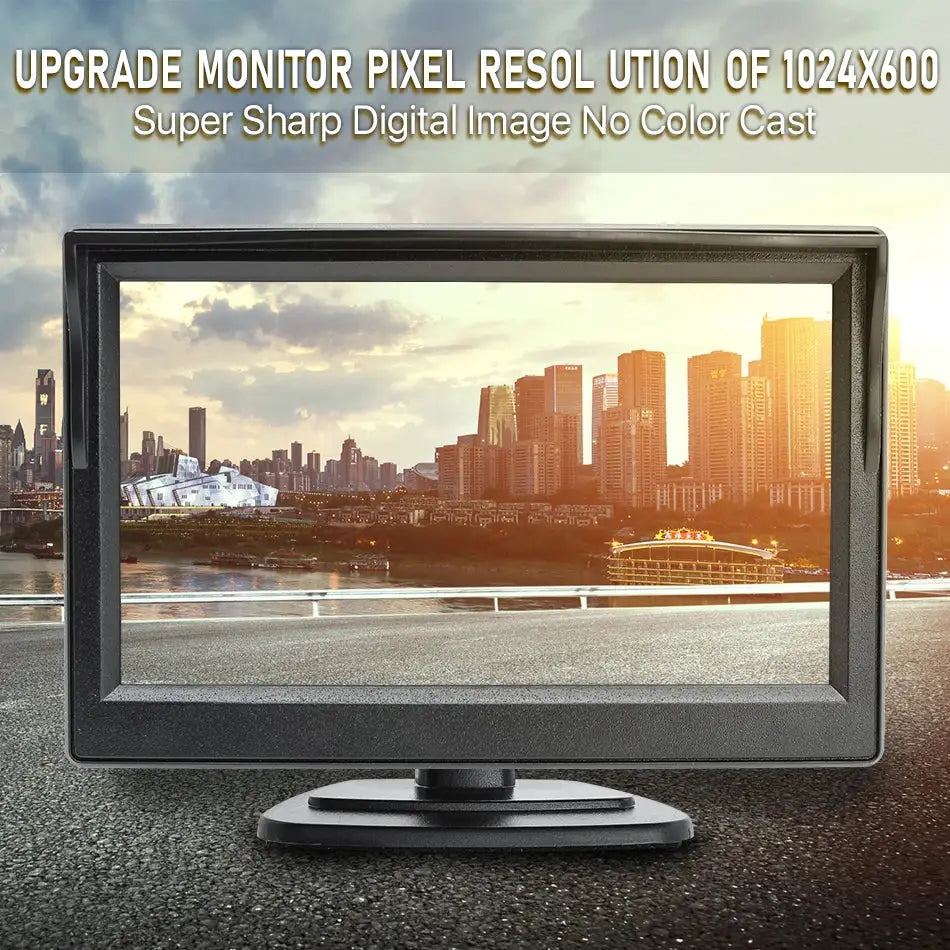New AHD 1024x600 5 Inch Car Inside Parking Monitor with 2 Channels Vehicle Parking Video Display System by InterCyprus Trading Ltd
