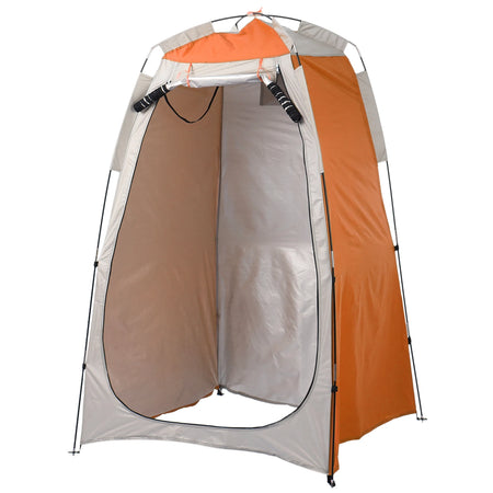 Portable Privacy Tent for Camping: Beach Shower, Toilet, and Changing Room Shelter with UV Protection Orange
