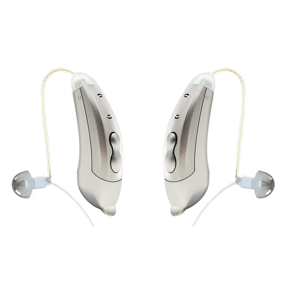 IncenSonic SF101 Digital Hearing Aids with Bluetooth and Mobile App Support SF101-Pearlgrey-Pair