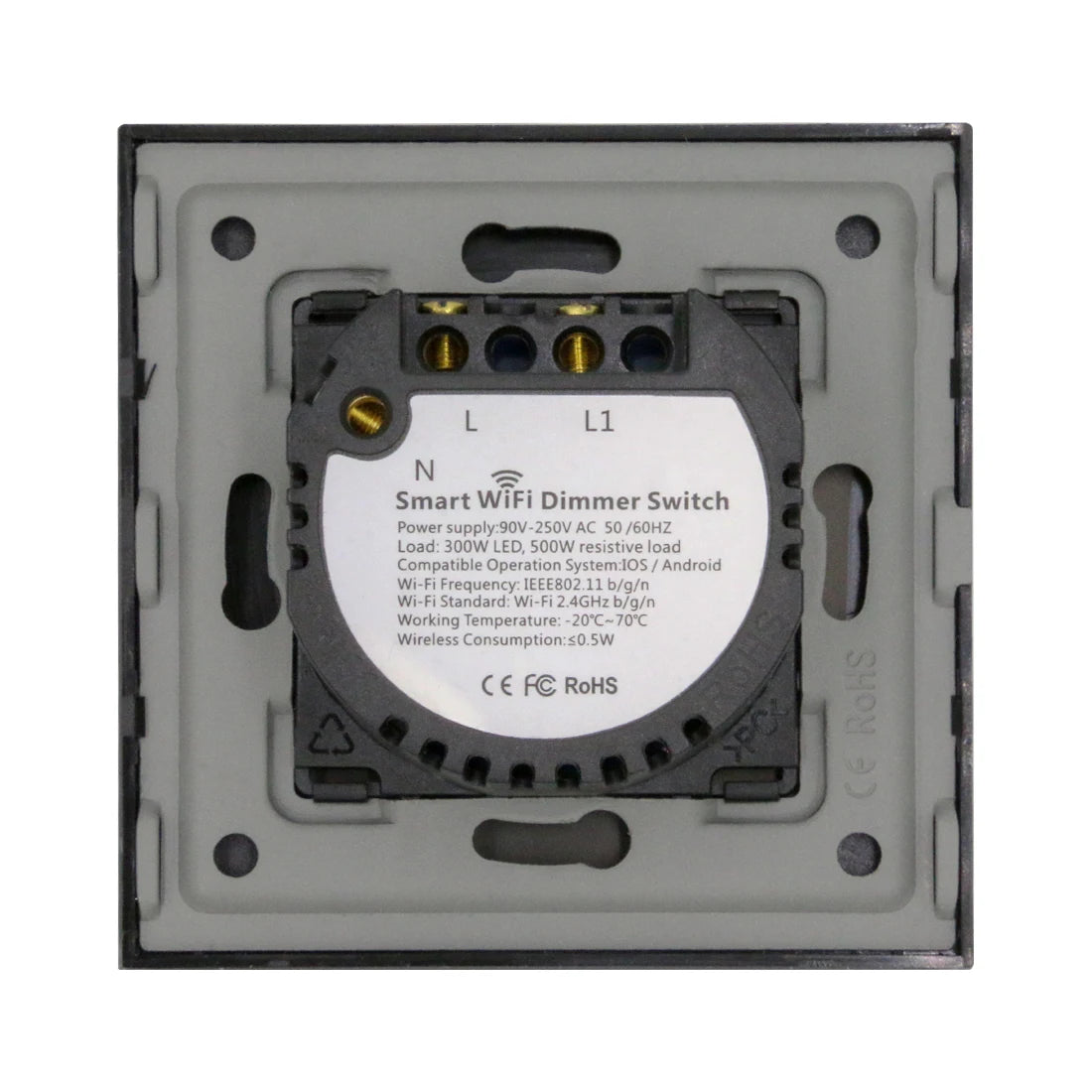 BSEED EU Touch Wifi Light Dimmer 1 Gang - WiFi Enabled