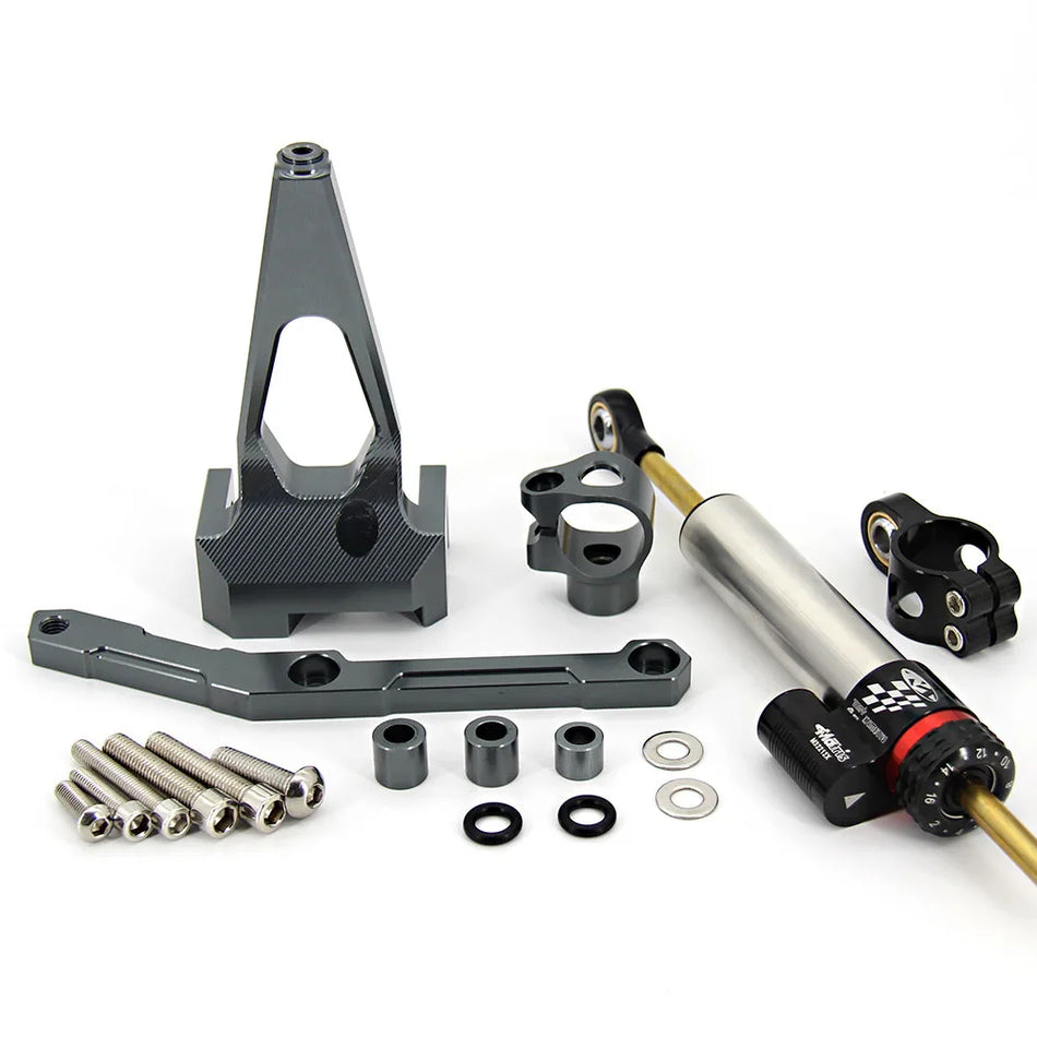 Amortecedor de Direção Yamaha MT 09 com Suporte para MT 09 2013-2019, Estabilizador de Motociclo para Condução Suave
