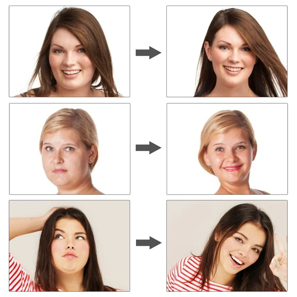 Ansiktslyftande EMS-massager med LED-fotonterapi för V-linje