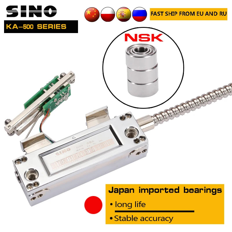 5um Slim Linear Scale Encoder For Lathe DRO KA500, 0.005mm Precision