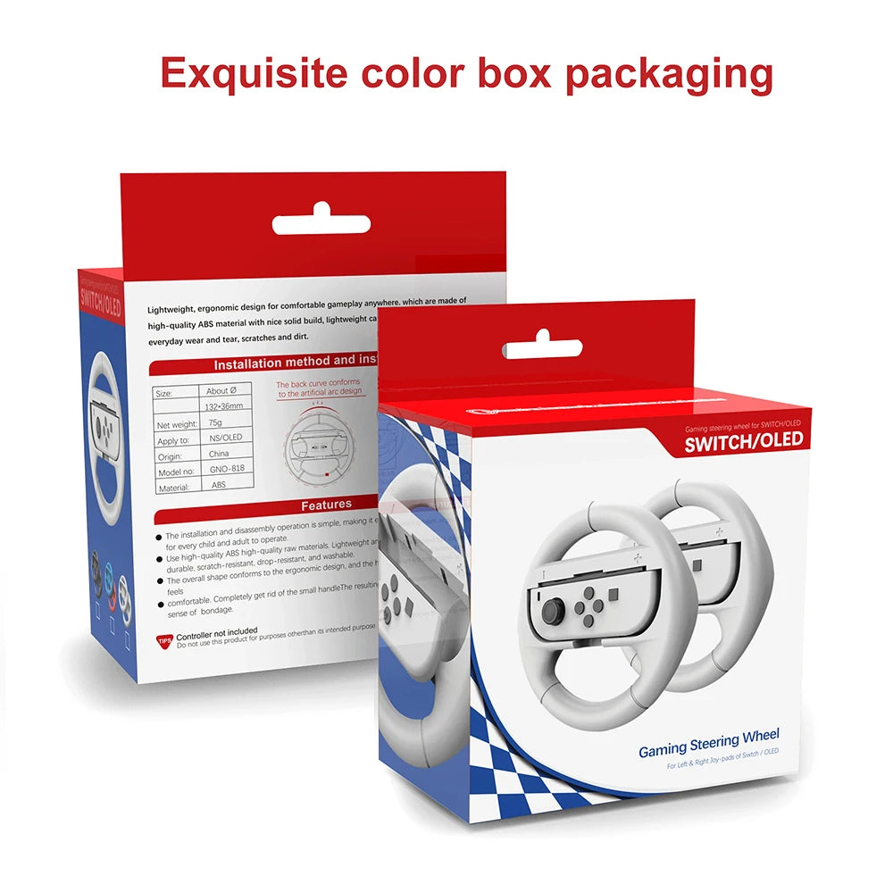 Nintendo Switch Joy-Con Steering Wheel Holder - Enhance Your Gaming Experience