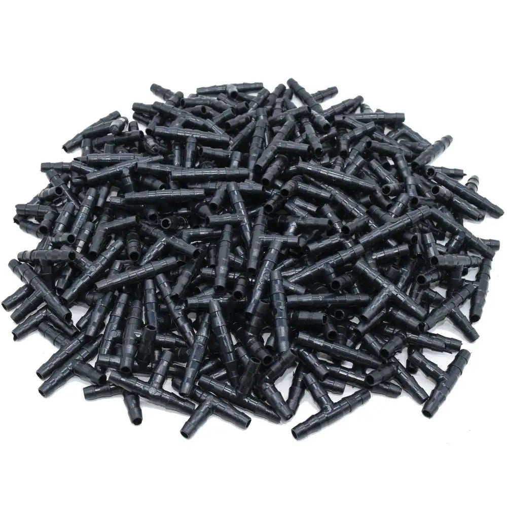 SPRYCLE 1/4 Inch Tee Connectors for Drip Irrigation - 20-100PCS