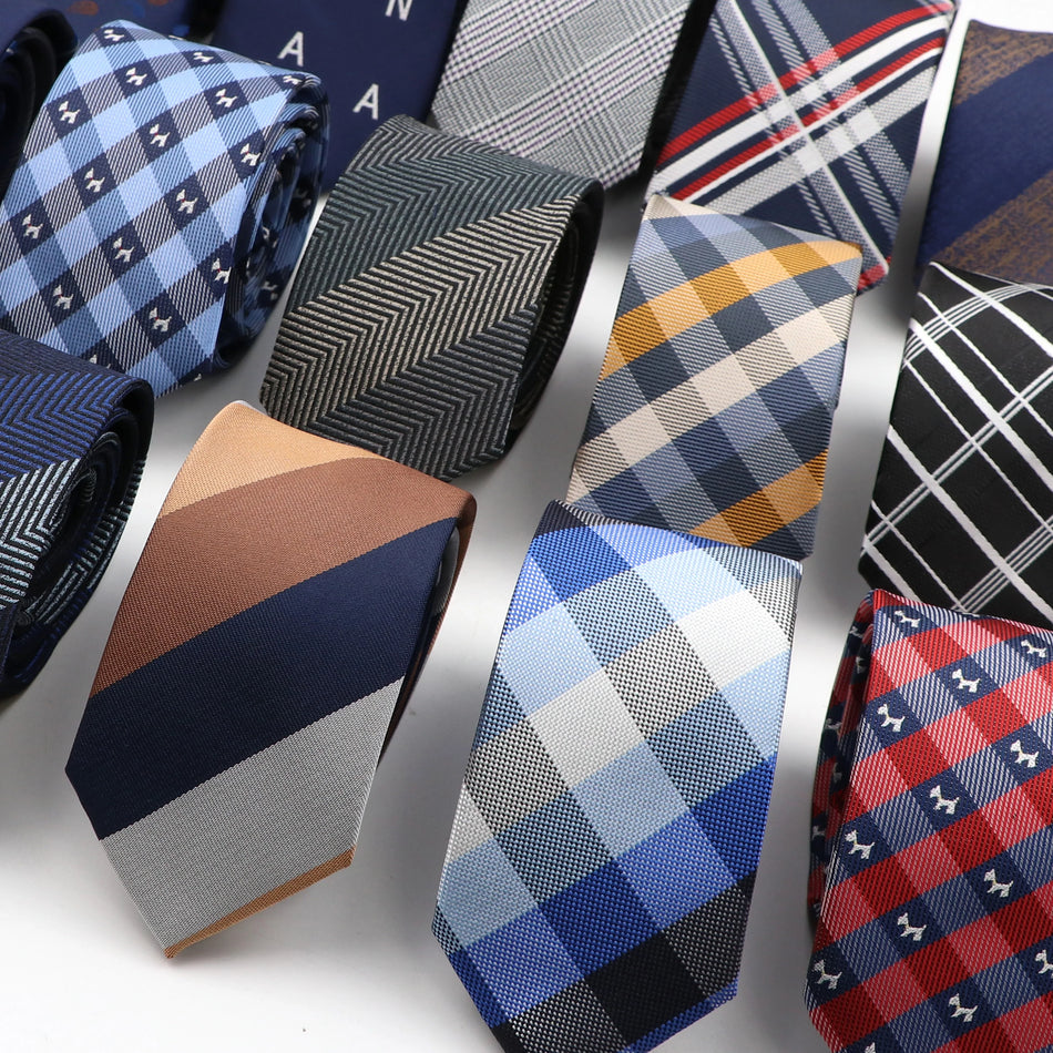 ZLQ&amp;GOUP Fashion Striped Polyester Necktie for Men