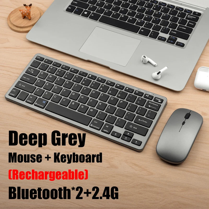 GOOJODOQ KM01 &ndash; Ultra Portable Bluetooth 5.0 Keyboard KM02 Set Grey