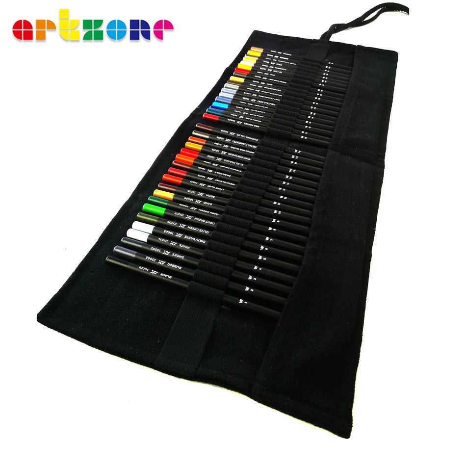 Kawaii Canvas Wrap Pencil Bag