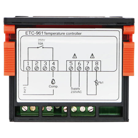 ETC-961 &ndash; 220V Thermostat Humidity Controller NTC Sensor