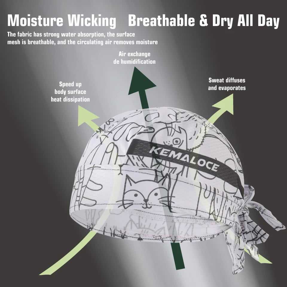 KAMALOCE UV Protection Cycling Cap &ndash; Breathable Quick Dry