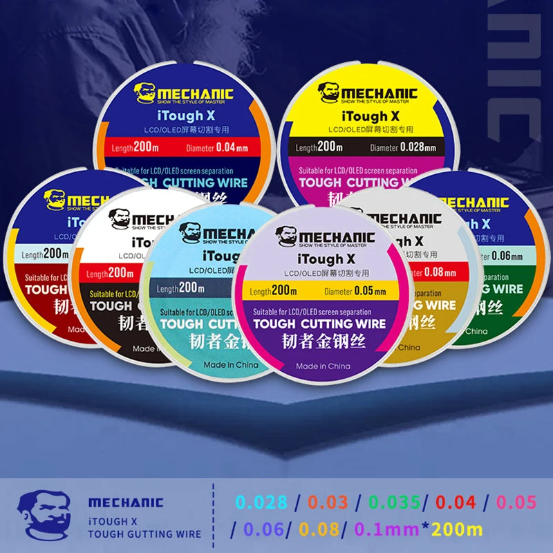 MECHANIC High Hardness Special Steel Cutting Wire &ndash; Precision LCD Screen Separation Tool