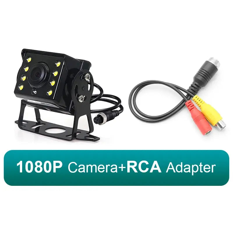 GreenYi HD AHD 1920*1080P Starlight Night Vision 8 LED Car Rear View Reverse Backup AHD Camera With 10M 15M 20M Video Cable by InterCyprus Trading Ltd