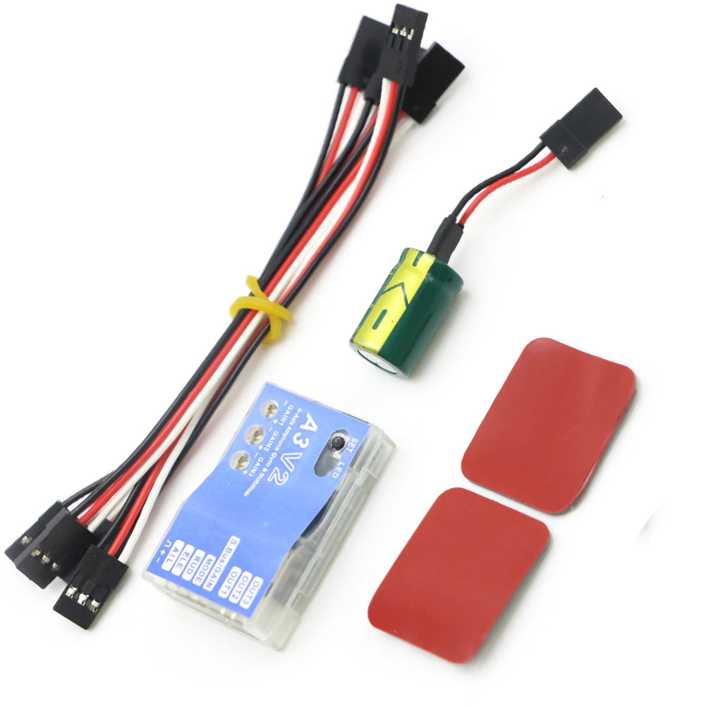 High Quality 3 Axis Gyro A3 V2 Aeroplane Flight Controller Stabilizer for RC Airplane Fixed-wing Fixed Wing Copter by InterCyprus Trading Ltd