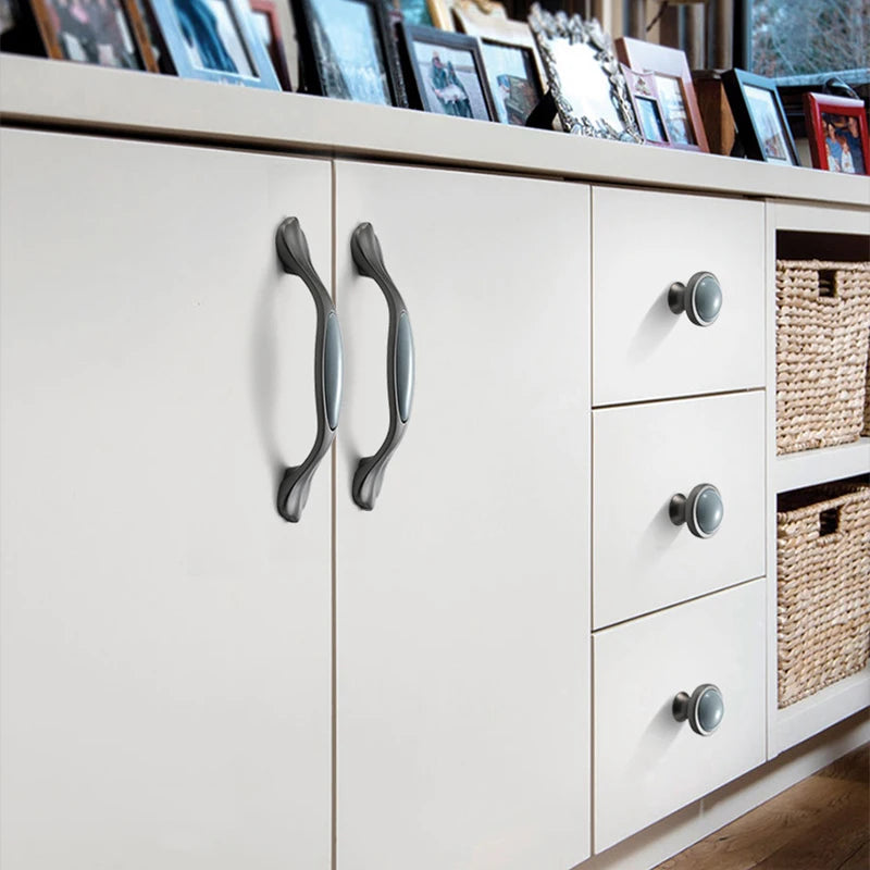 KAK Средиземноморские Синие Керамические Ручки и Дверные Ручки