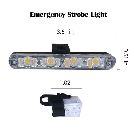 Grill Car LED Light Strobe Red Blue Emergency Remote Wireless Control Flash Signal Fireman Beacon Warning Lamp by InterCyprus Trading Ltd