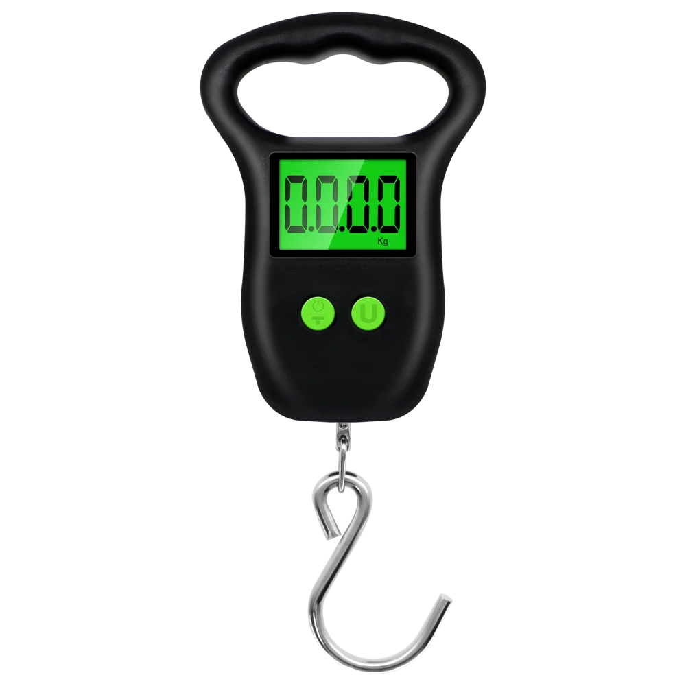 Portable Hand Held Digital Luggage Scale &ndash; LCD Display Big hook